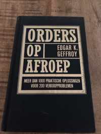 Orders op afroep