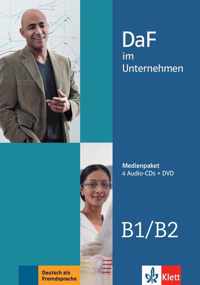 DaF im Unternehmen B1/B2 Medienpaket (4 Audio-CDs + DVD)