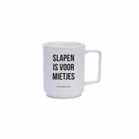 SET VAN 6 KOFFIEMOKKEN SLAPEN IS VOOR MIETJES