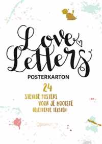 Loveletters handletteren posterkarton