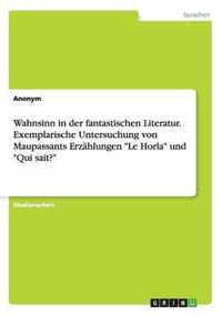 Wahnsinn in Der Fantastischen Literatur. Exemplarische Untersuchung Von Maupassants Erzahlungen -Le Horla- Und -Qui Sait?-