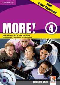 More! with Cyber Homework 4 student's book + interactive cd-rom