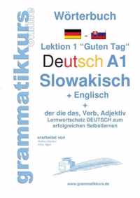 Woerterbuch Deutsch - Slowakisch - Englisch Niveau A1