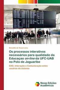 Os processos interativos necessarios para qualidade da Educacao on-line da UFC-UAB no Polo de Jaguaribe