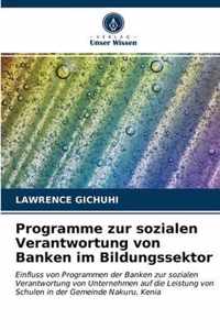 Programme zur sozialen Verantwortung von Banken im Bildungssektor