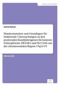 Mutationsanalyse und Grundlagen fur funktionale Untersuchungen zu den positionalen Kandidatengenen fur katatone Schizophrenie, EIF2AK4 und SLC12A6, aus der chromosomalen Region 15q14-15