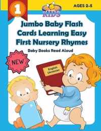 Jumbo Baby Flash Cards Learning Easy First Nursery Rhymes Baby Books Read Aloud English Ukrainian