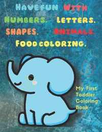 My first toddler coloring book