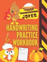 Thanksgiving Jokes Handwriting Practice Workbook