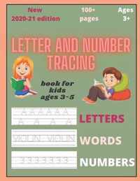Letter and number tracing book for kids ages 3-5
