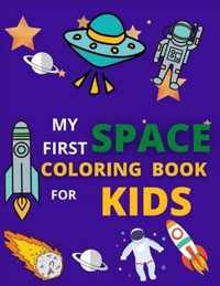 my first space coloring book for kids