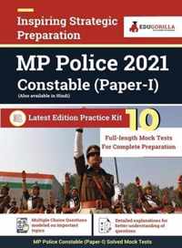 Madhya Pradesh Police Constable Exam 2021 10 Full-length Mock Tests (Solved) Preparation Kit for Police Constable Latest Edition Book By EduGorilla