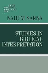 Studies in Biblical Interpretation