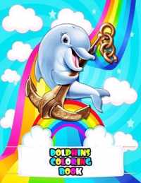 Dolphins Coloring Book