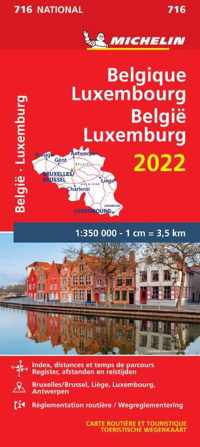 Michelin 716 België / Luxemburg 2022 - Pakket (9782067253872)
