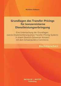 Grundlagen des Transfer-Pricings fur konzerninterne Dienstleistungserbringung