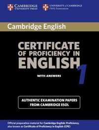 Cambridge Certificate Of Proficiency In English 1 Student'S