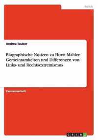 Biographische Notizen zu Horst Mahler. Gemeinsamkeiten und Differenzen von Links- und Rechtsextremismus