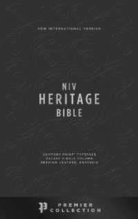 NIV, Heritage Bible, Deluxe Single-Column, Premium Goatskin Leather, Black, Premier Collection, Black Letter, Art Gilded Edges, Comfort Print