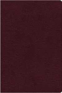 NIV, Thinline Reference Bible, Large Print, Bonded Leather, Burgundy, Red Letter, Thumb Indexed, Comfort Print