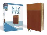 NIV, Thinline Bible, Leathersoft, Tan, Red Letter, Comfort Print