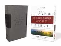 NKJV, Lucado Encouraging Word Bible, Gray, Cloth over Board, Comfort Print Holy Bible, New King James Version