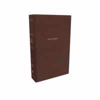 NKJV, Reference Bible, Compact Large Print, Leathersoft, Brown, Red Letter Edition, Comfort Print
