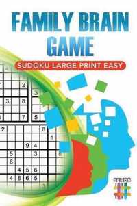 Family Brain Game Sudoku Large Print Easy