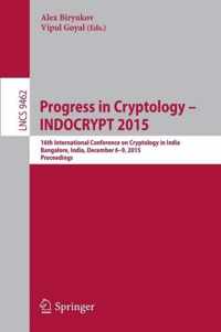 Progress in Cryptology INDOCRYPT 2015