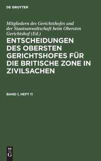 Entscheidungen des Obersten Gerichtshofes fur die Britische Zone in Zivilsachen