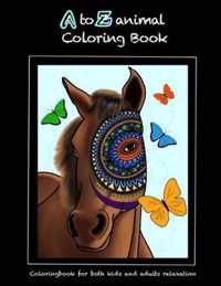 A to Z animal Coloring book