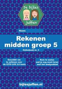 Oefenboek - CITO - rekenen - midden groep 5 - deel 3 - basisonderwijs - de bijlesjuffen - oefenen - citotoets - LVS - kinderen - boeken - leren - school - werkboek