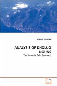 Analysis of Dholuo Nouns