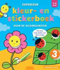 Superleuk kleur- en stickerboek voor de allerkleinsten 2-4 jaar