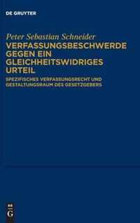 Verfassungsbeschwerde Gegen Ein Gleichheitswidriges Urteil