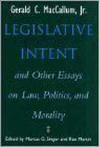 Legislative Intent