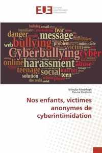 Nos enfants, victimes anonymes de cyberintimidation