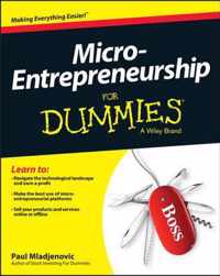 Micro-Entrepreneurship For Dummies