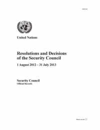 Resolutions and decisions of the Security Council 2012-2013