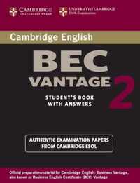 Cambridge Bec Vantage 2 Student'S Book With Answers