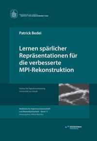 Lernen sparlicher Reprasentationen fur die verbesserte MPI-Rekonstruktion