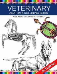 Veterinary Anatomy Coloring Book: kids relax design for students