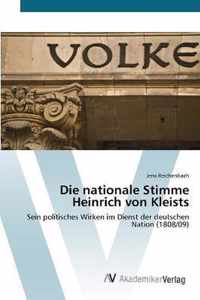 Die nationale Stimme Heinrich von Kleists