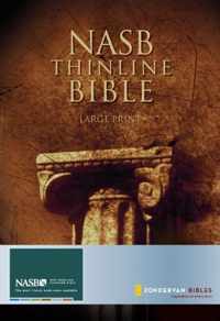 NASB, Thinline Bible, Large Print, Hardcover, Red Letter Edition