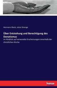 UEber Entstehung und Berechtigung des Donatismus