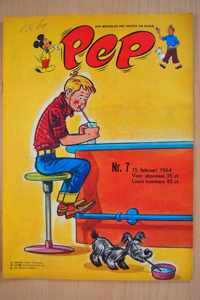 Pep No.7 - 15 februari 1964 - Een weekblad met Mickey en Kuifje