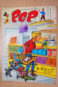 Pep No.33 - 15 augustus 1964 - Een weekblad met Mickey en Kuifje