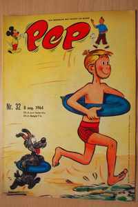 Pep No.32 - 8 augustus 1964 - Een weekblad met Mickey en Kuifje