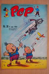 Pep No.36 - 5 september 1964 - Een weekblad met Mickey en Kuifje