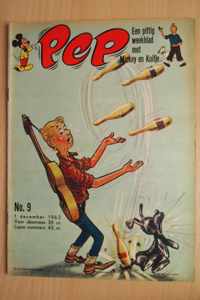 Pep No.9 - Een pittig weekblad met mickey en Kuifje - 1 december 1962